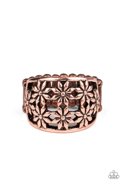 Paparazzi Crazy About Daisies - Copper Ring