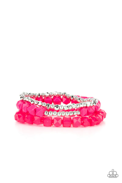 Paparazzi Vacay Vagabond Pink Bracelet