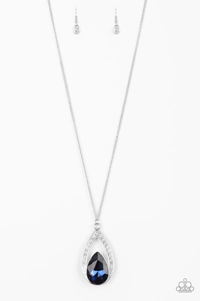 Paparazzi Notorious Noble - Blue Necklace
