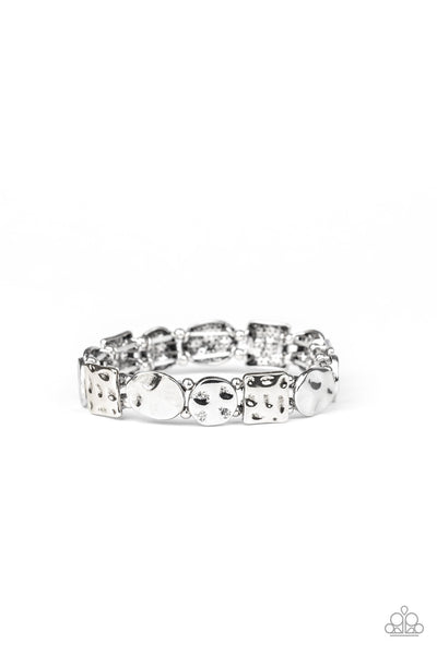 Paparazzi Hammered Harmony - Silver Bracelet