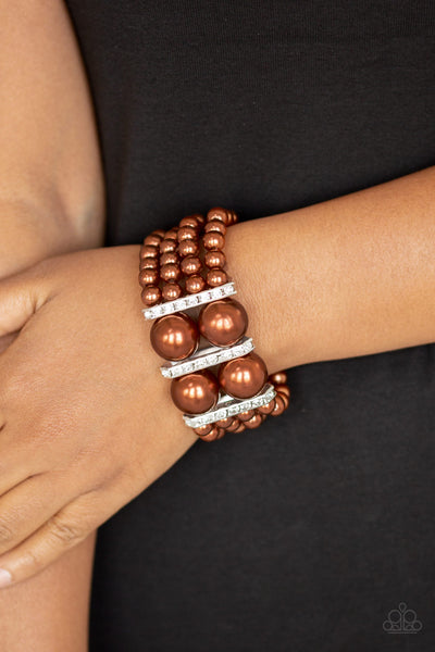 Paparazzi Romance Remix - Brown Bracelet