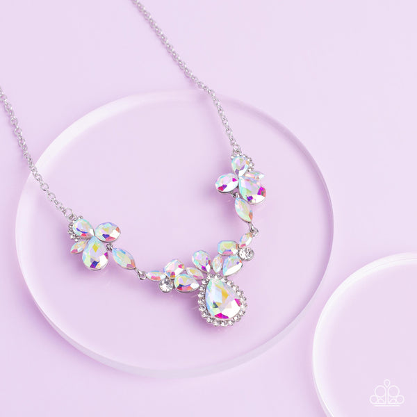 Paparazzi Intergalactic Icon - Multi Iridescent Necklace