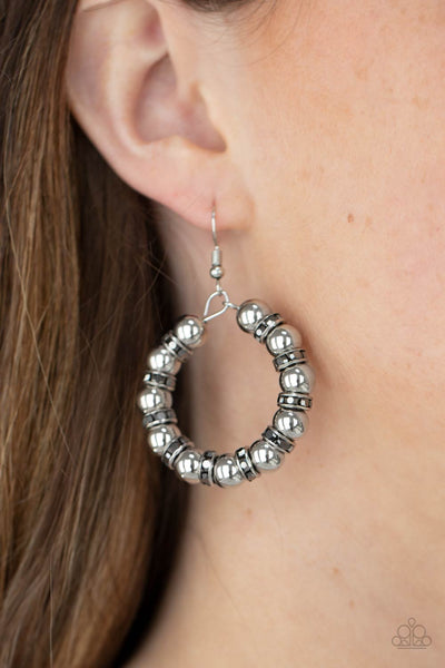 Paparazzi Cosmic Halo - Silver Earrings