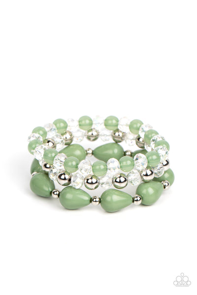 Paparazzi Beachside Brunch - Green Bracelet