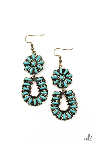 Paparazzi Badlands Eden Brass Earrings