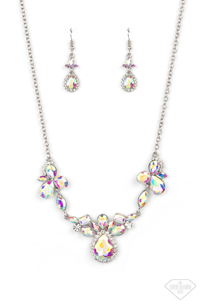 Paparazzi Intergalactic Icon - Multi Iridescent Necklace
