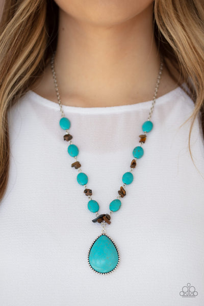 Paparazzi Desert Diva - Blue Necklace