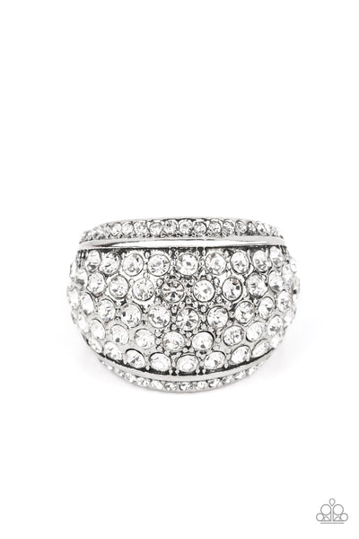 Paparazzi Running OFF SPARKLE White Ring  September LOP