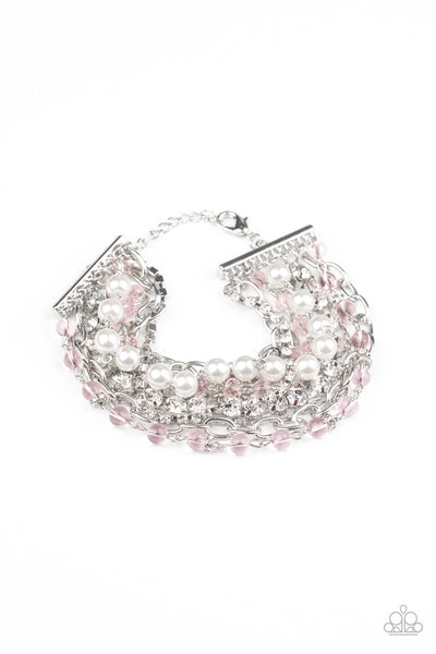 Paparazzi Heiress Hustle - Pink Bracelet