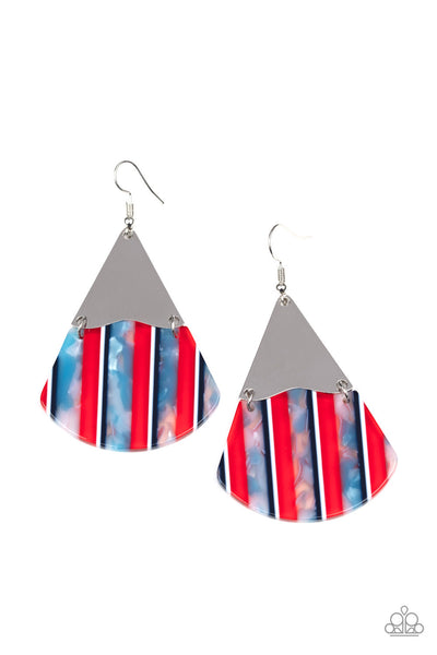 Paparazzi Social Animal - Red Earrings