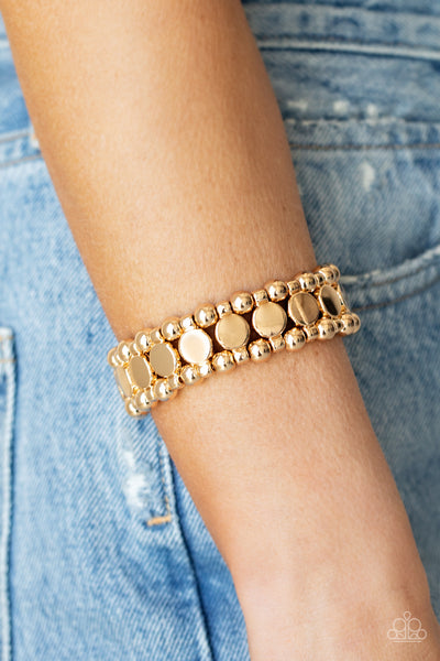 Paparazzi Metro Magnetism - Gold Bracelet