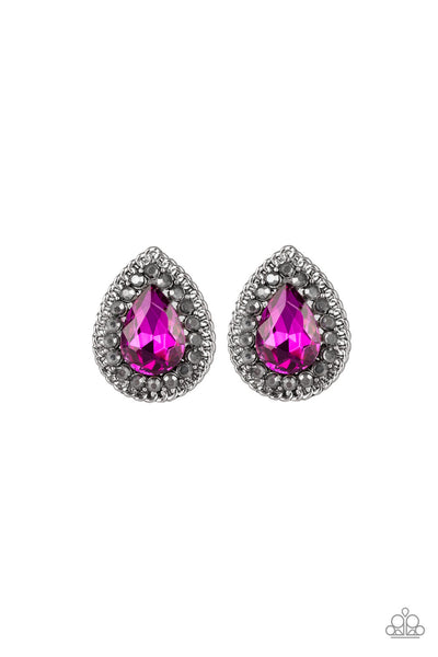 Paparazzi Debutante Debut - Pink earring