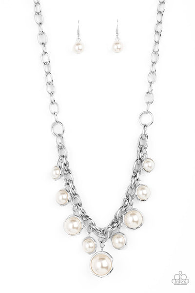Paparazzi Revolving Refinement White Necklace