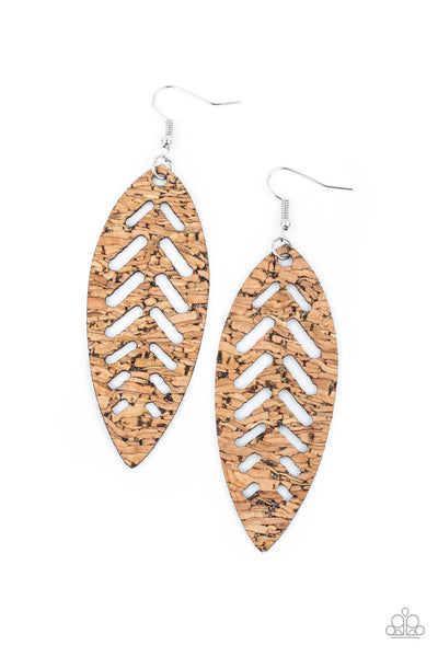 Paparazzi Youre Such A CORK Earrings