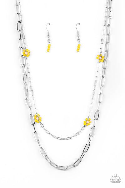 Paparazzi Bold Buds - Yellow Seed Bead Necklace