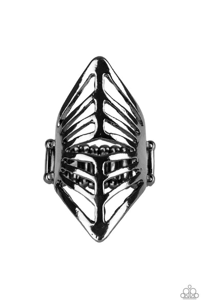 Paparazzi Deco Defender - Black Ring