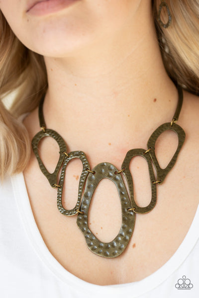 Paparazzi Prime Prowess - Brass Necklace