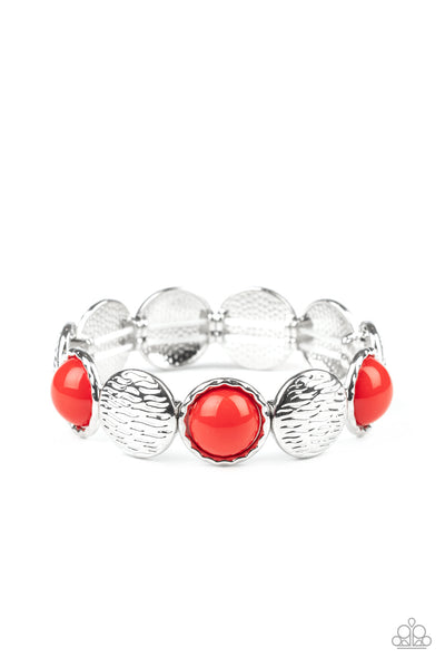 Paparazzi Boardwalk Boho Red Bracelet