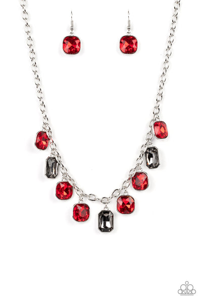 Paparazzi Best Decision Ever - Red Necklace