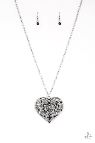 Paparazzi Classic Casanova - Black Necklace