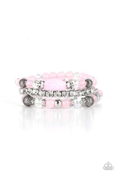 Paparazzi Ethereal Etiquette - Pink Bracelet