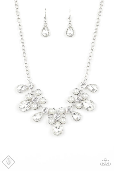 Paparazzi Demurely Debutante White Pearl Necklace