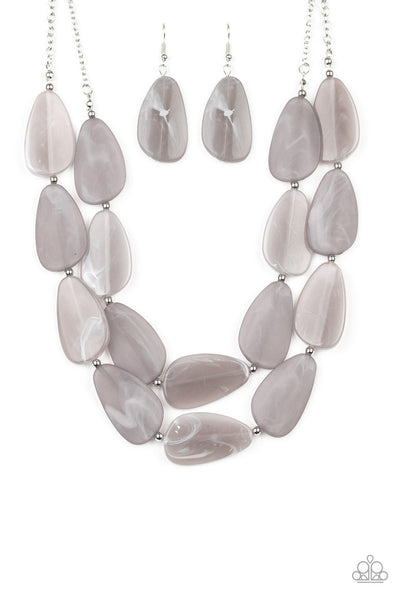 Paparazzi Colorfully Calming Silver Necklace