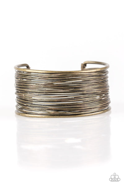 Paparazzi Wire Warrior - Brass Bracelet