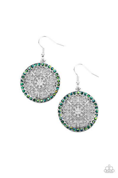 Paparazzi Bollywood Ballroom Green Earrings