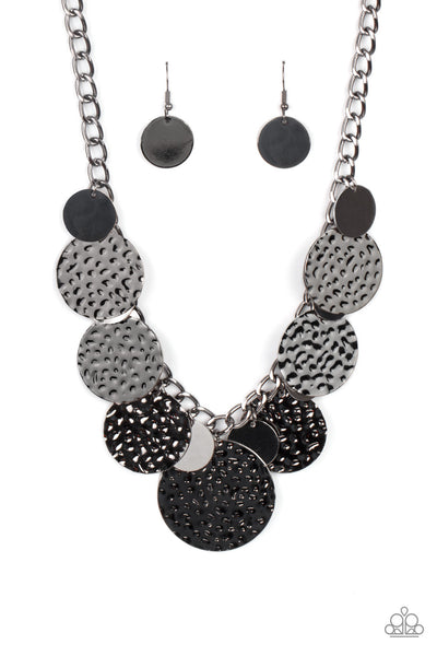Paparazzi Industrial Grade Glamour - Black Necklace