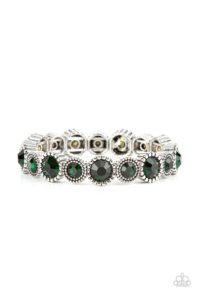 Paparazzi Phenomenally Perennial Green Bracelet