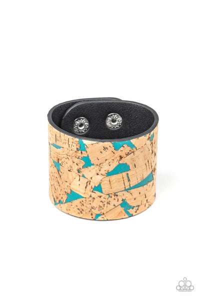 Paparazzi Cork Congo - Blue Bracelet