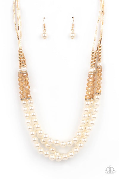 Paparazzi Powerhouse Perfection Gold Necklace