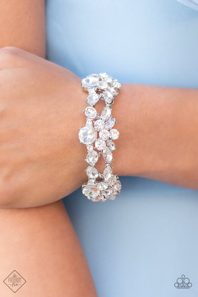 Paparazzi Beloved Bling - May Fashion Fix White Bracelet