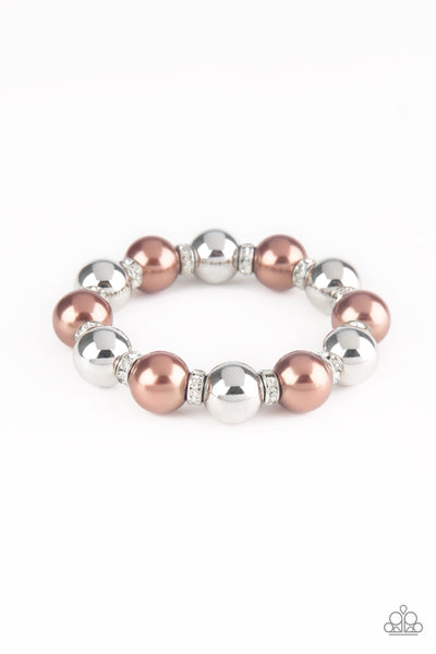 Paparazzi So Not Sorry - Brown Bracelet