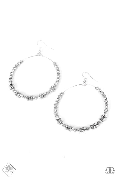 Paparazzi Simple Synchrony - Silver Hoop Earrings