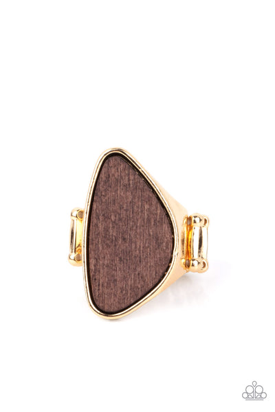 Paparazzi Perfectly Petrified - Gold Ring