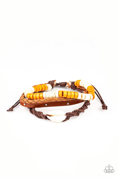 Paparazzi Beach Bounty Orange Bracelet