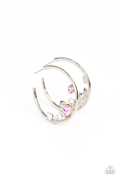 Paparazzi Attractive Allure - Orange Iridescent Earrings