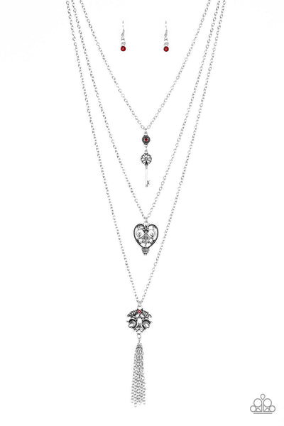 Paparazzi Love Opens All Doors - Red Necklace