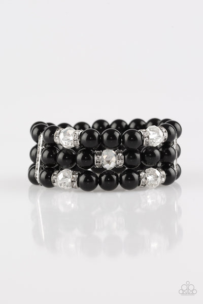 Paparazzi Undeniably Dapper - Black Bracelet