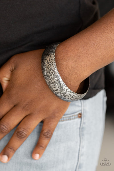 Paparazzi Garden Villa - Silver Bangle Bracelet