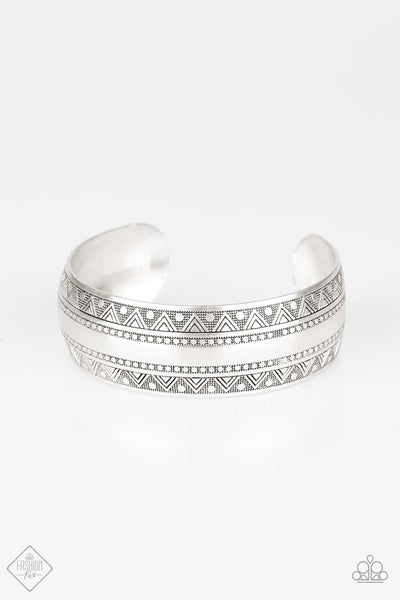 Paparazzi Desert peaks silver cuff bracelet