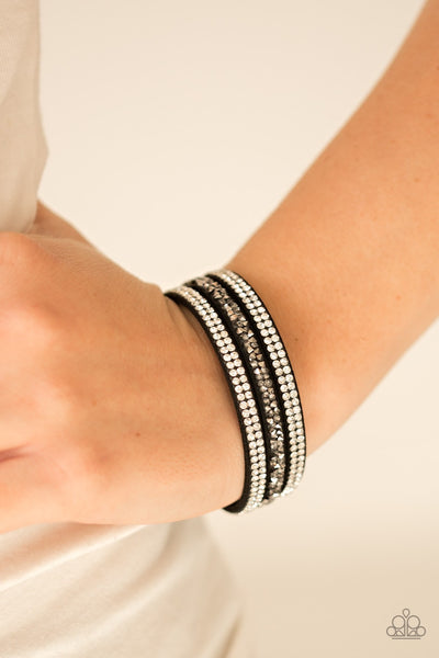 Paparazzi Mega Glam - Black Bracelet