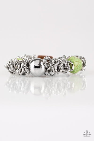 Paparazzi Mesmerizingly Magmatic - Green bracelet