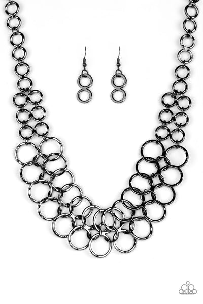 Paparazzi PapaMetro Maven - Black Necklace