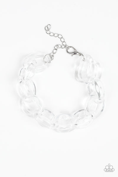 Paparazzi Ice Ice Baby - White Bracelet