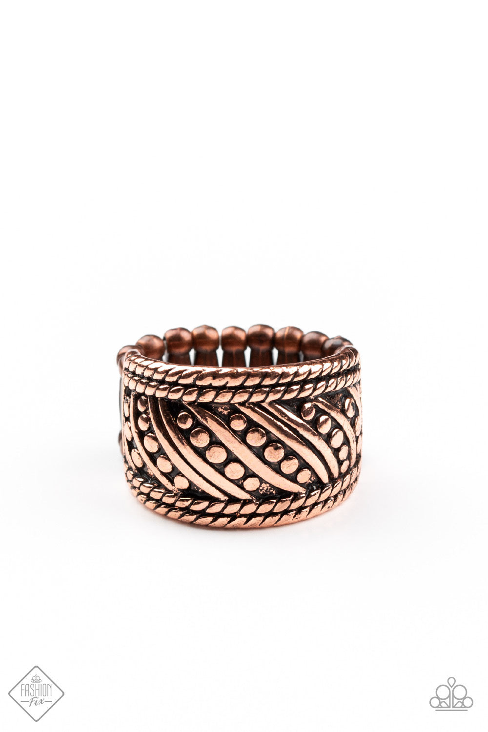 Paparazzi Slanted Shimmer Copper Ring