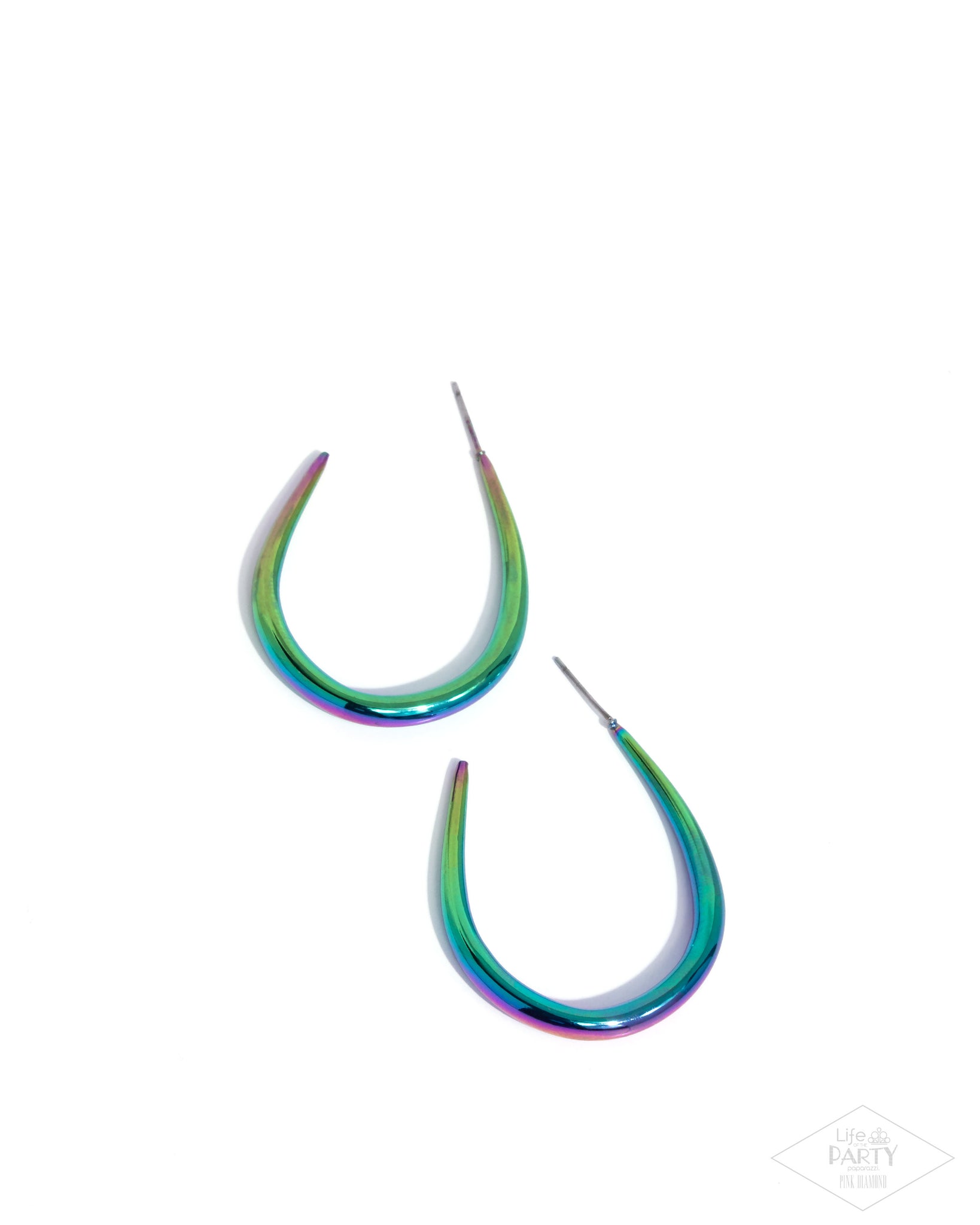 CURVE Your Appetite Oil Spill Hoop Earring