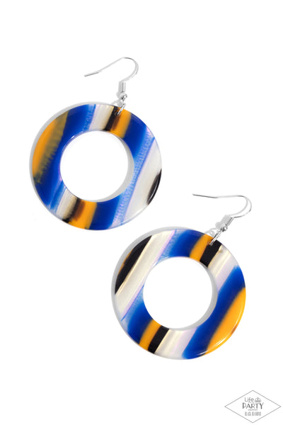 Paparazzi In Retrospect - Earrings Blue